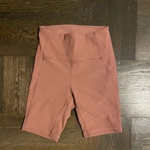 Pink Lululemon Biker Shorts